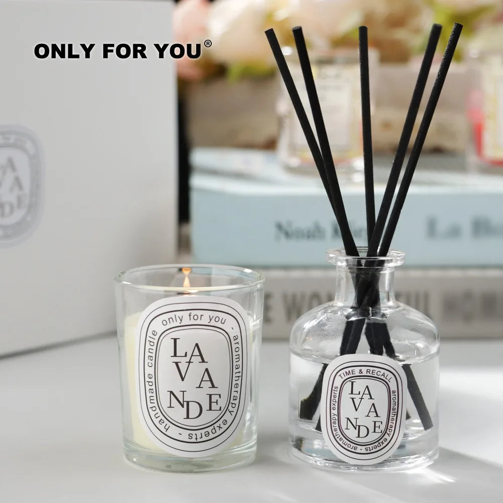50ml Reed Diffuser Bottle Paired with Essential Oil Candle Diffuser Gift Set Hotel Home Aromatherapy Air Freshener Home Decorati (Copy) - Ma boutique