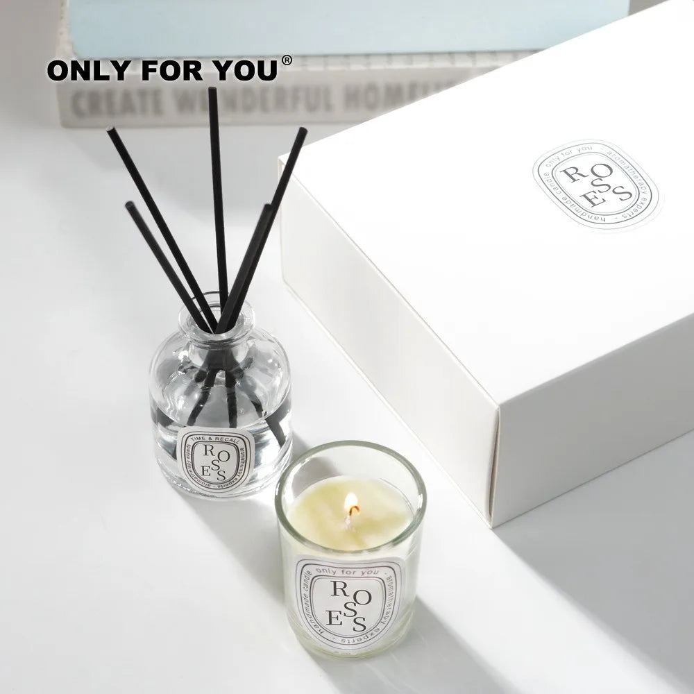 50ml Reed Diffuser Bottle Paired with Essential Oil Candle Diffuser Gift Set Hotel Home Aromatherapy Air Freshener Home Decorati (Copy) - Ma boutique